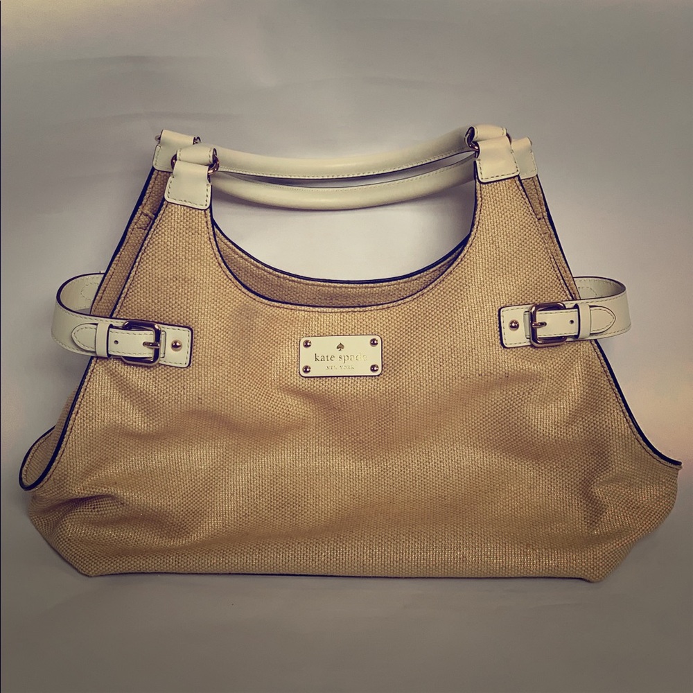 Beige Kate Spade Summer Tote